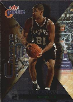 2000-01 Fleer Game Time - Change the Game #7 CG Tim Duncan Front