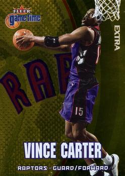 2000-01 Fleer Game Time - Extra #1 Vince Carter Front