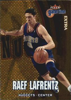 2000-01 Fleer Game Time - Extra #2 Raef LaFrentz Front