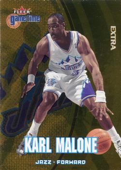 2000-01 Fleer Game Time - Extra #7 Karl Malone Front