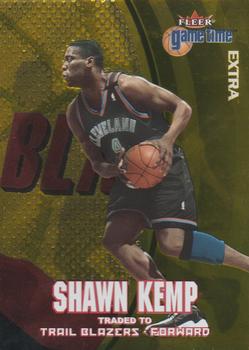 2000-01 Fleer Game Time - Extra #25 Shawn Kemp Front