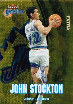 2000-01 Fleer Game Time - Extra #46 John Stockton Front