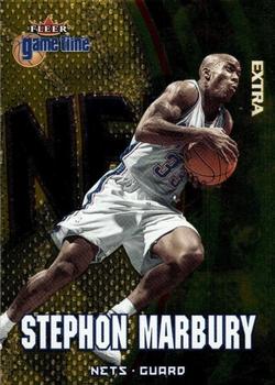 2000-01 Fleer Game Time - Extra #73 Stephon Marbury Front