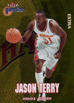 2000-01 Fleer Game Time - Extra #77 Jason Terry Front