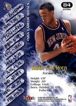 2000-01 Fleer Game Time - Extra #84 Keith Van Horn Back