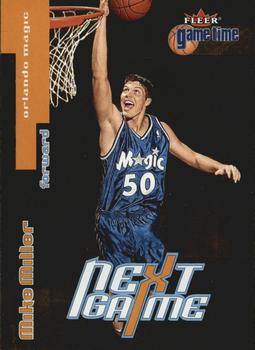 2000-01 Fleer Game Time - Extra #110 Mike Miller Front
