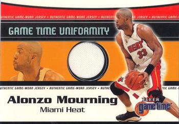 2000-01 Fleer Game Time - Uniformity #NNO Alonzo Mourning Front