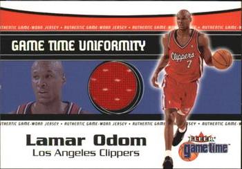 2000-01 Fleer Game Time - Uniformity #NNO Lamar Odom Front