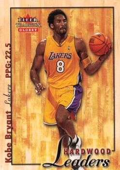 2000-01 Fleer Tradition Glossy - Hardwood Leaders #9 HL Kobe Bryant Front