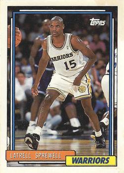 1992-93 Topps - Hoop Magazine Perforated Inserts #NNO Latrell Sprewell Front