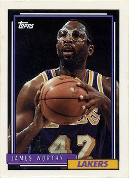 1992-93 Topps - Hoop Magazine Perforated Inserts #NNO James Worthy Front