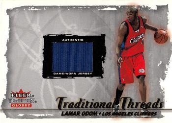 2000-01 Fleer Tradition Glossy - Traditional Threads #NNO Lamar Odom Front