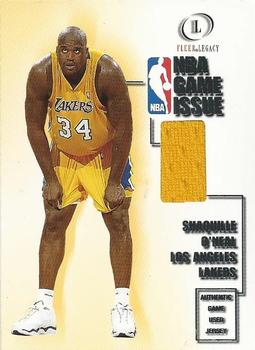 2000-01 Fleer Legacy - NBA Game Issue #14 GI Shaquille O'Neal Front