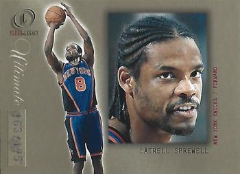 2000-01 Fleer Legacy - Ultimate #14 Latrell Sprewell Front