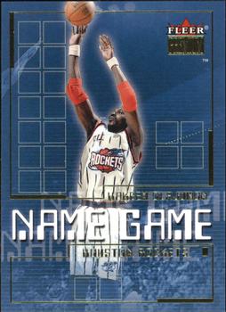 2000-01 Fleer Premium - Name Game #9 NG Hakeem Olajuwon Front