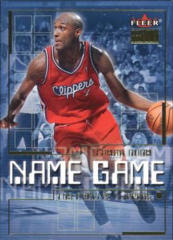 2000-01 Fleer Premium - Name Game #10 NG Lamar Odom Front