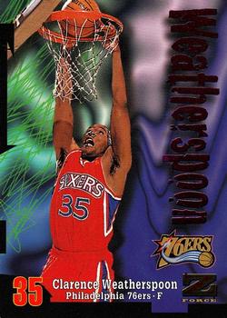 1997-98 SkyBox Z-Force #11 Clarence Weatherspoon Front