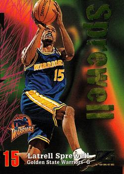 1997-98 SkyBox Z-Force #15 Latrell Sprewell Front
