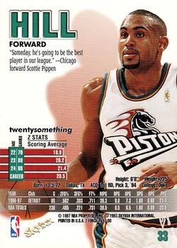 1997-98 SkyBox Z-Force #33 Grant Hill Back