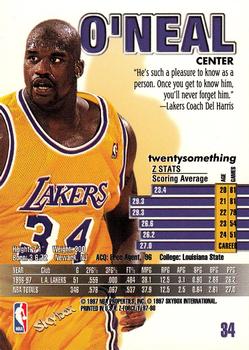 1997-98 SkyBox Z-Force #34 Shaquille O'Neal Back