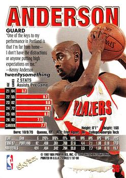1997-98 SkyBox Z-Force #36 Kenny Anderson Back