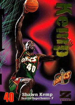 1997-98 SkyBox Z-Force #40 Shawn Kemp Front