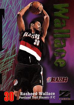 1997-98 SkyBox Z-Force #60 Rasheed Wallace Front