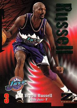 1997-98 SkyBox Z-Force #82 Bryon Russell Front