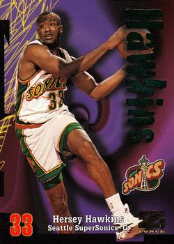 1997-98 SkyBox Z-Force #85 Hersey Hawkins Front
