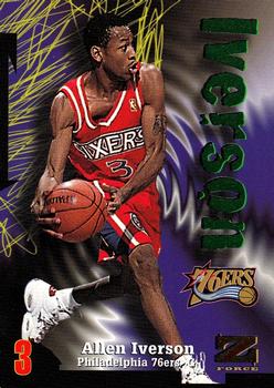 1997-98 SkyBox Z-Force #100 Allen Iverson Front