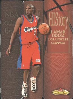 2000-01 Fleer Showcase - HIStory #2 H Lamar Odom Front