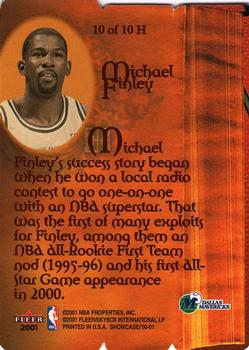 2000-01 Fleer Showcase - HIStory #10 H Michael Finley Back