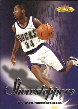 2000-01 Fleer Showcase - Showstoppers #12 S Ray Allen Front