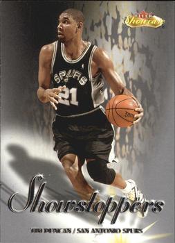 2000-01 Fleer Showcase - Showstoppers #14 S Tim Duncan Front