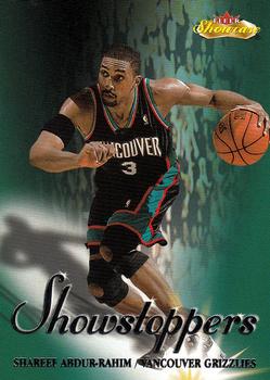 2000-01 Fleer Showcase - Showstoppers #15 S Shareef Abdur-Rahim Front