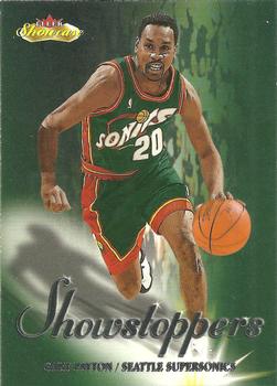 2000-01 Fleer Showcase - Showstoppers #17 S Gary Payton Front