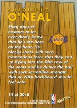 1997-98 SkyBox Z-Force - Boss #14 /B Shaquille O'Neal Back