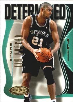 2000-01 Hoops Hot Prospects - Determined #9 D Tim Duncan Front