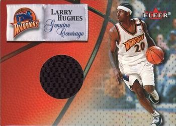 2000-01 Hoops Hot Prospects - Fleer Genuine Coverage #NNO Larry Hughes Front