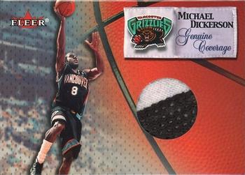 2000-01 Hoops Hot Prospects - Fleer Genuine Coverage #NNO Michael Dickerson Front