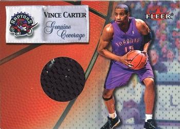 2000-01 Hoops Hot Prospects - Fleer Genuine Coverage #NNO Vince Carter Front