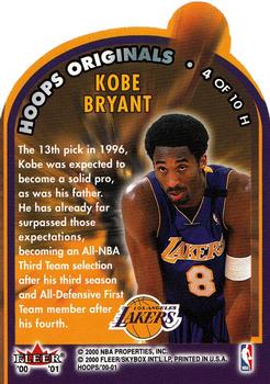 2000-01 Hoops Hot Prospects - Originals #4 H Kobe Bryant Back