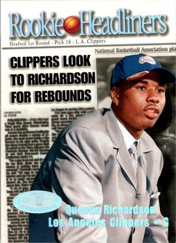 2000-01 Hoops Hot Prospects - Rookie Headliners #10 RH Quentin Richardson Front