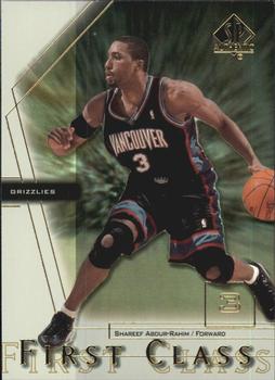 2000-01 SP Authentic - First Class #FC1 Shareef Abdur-Rahim Front