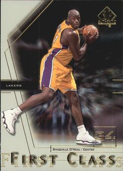 2000-01 SP Authentic - First Class #FC4 Shaquille O'Neal Front