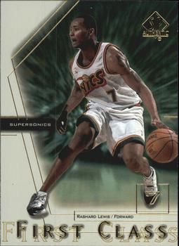2000-01 SP Authentic - First Class #FC5 Rashard Lewis Front