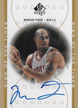 2000-01 SP Authentic - Sign of the Times #FI Marcus Fizer Front