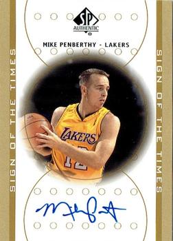 2000-01 SP Authentic - Sign of the Times #MP Mike Penberthy Front