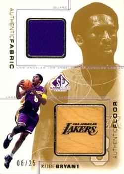 2000-01 SP Game Floor - Authentic Fabric/Floor Combos Gold #KB-C Kobe Bryant Front