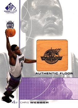 2000-01 SP Game Floor - Authentic Floor #CW Chris Webber Front
